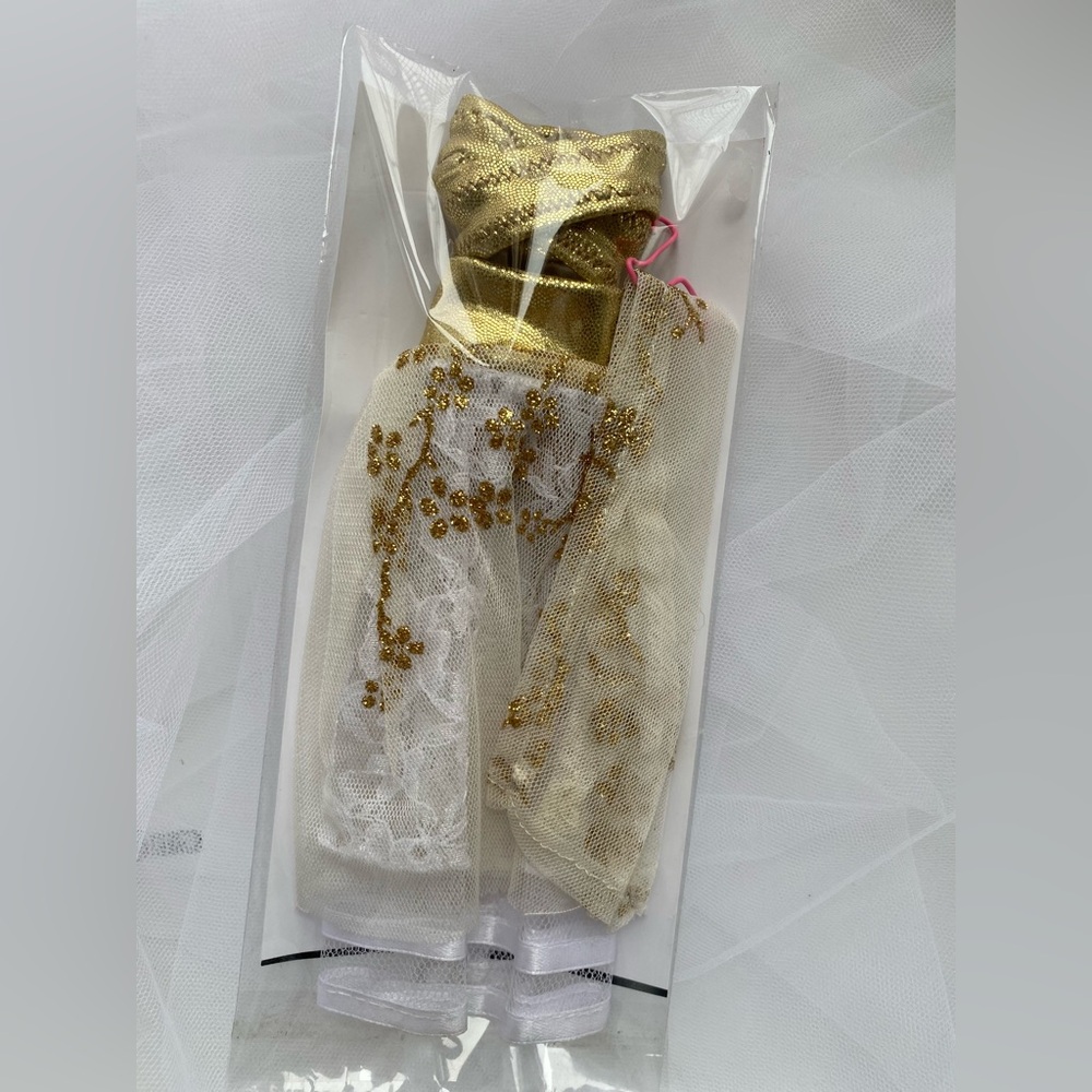 Boutique Artisan Doll Fashion: 3-Piece "Golden Glow" Gala Set CUSTOM ORDER
